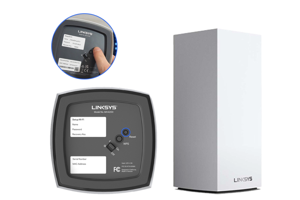 Resetting the Linksys Velop Using the Reset Button​