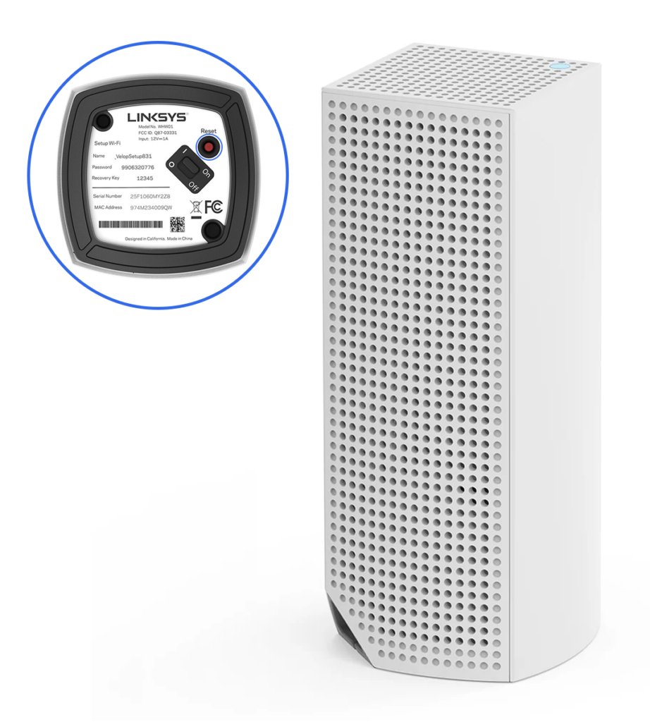 Linksys Velop WHW03 Push Button Setup​